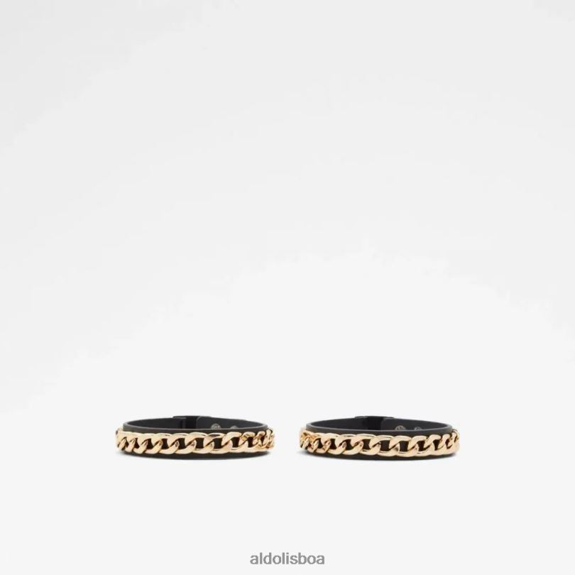 preto/dourado multi dwiremas acessórios femininos enfeite de sapato moda Portugal acessórios 8LH6R5459