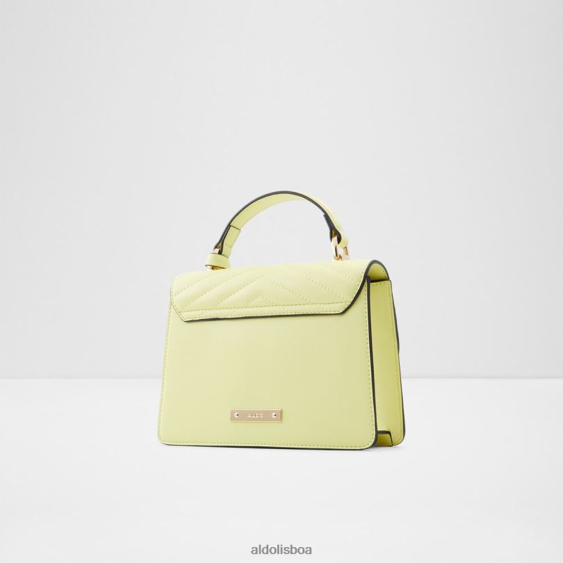 bolsa alça superior de algodão amarelo claro fashion Portugal acessórios 8LH6R3821