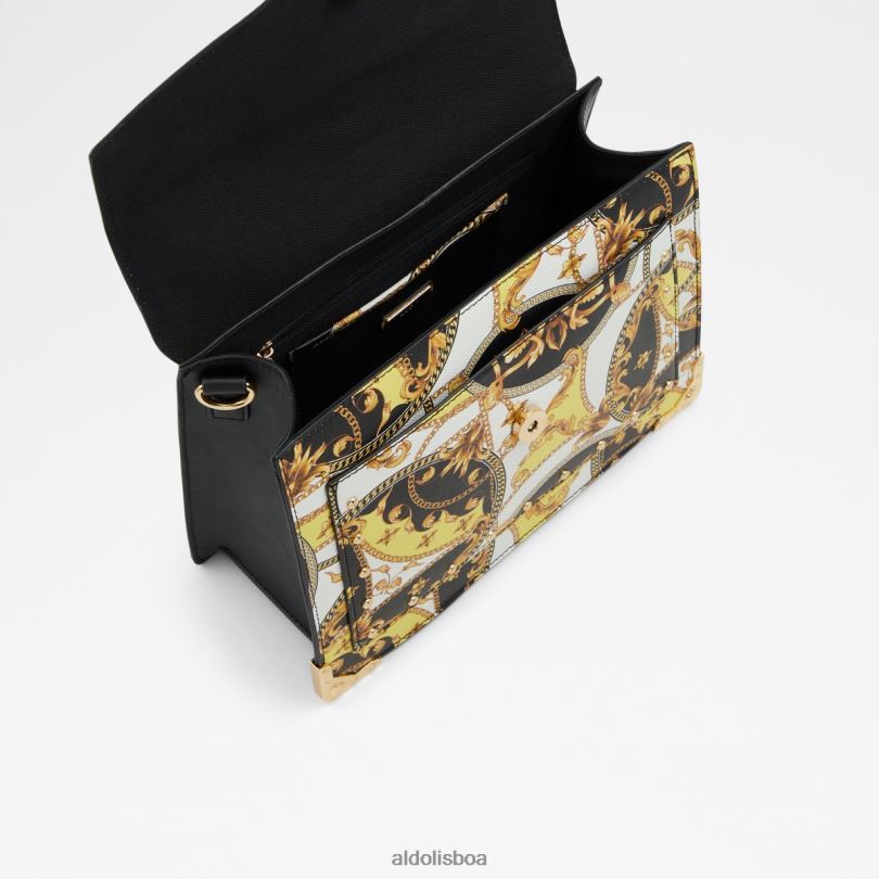 bolsa fashion baro com alça superior preta multi Portugal acessórios 8LH6R3774