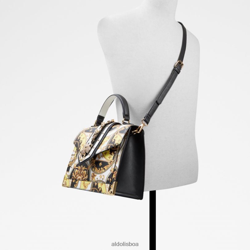 bolsa fashion baro com alça superior preta multi Portugal acessórios 8LH6R3774