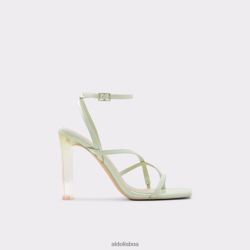 sandália hainiel verde brilhante moda sandália de salto alto Portugal coleções 8LH6R3637