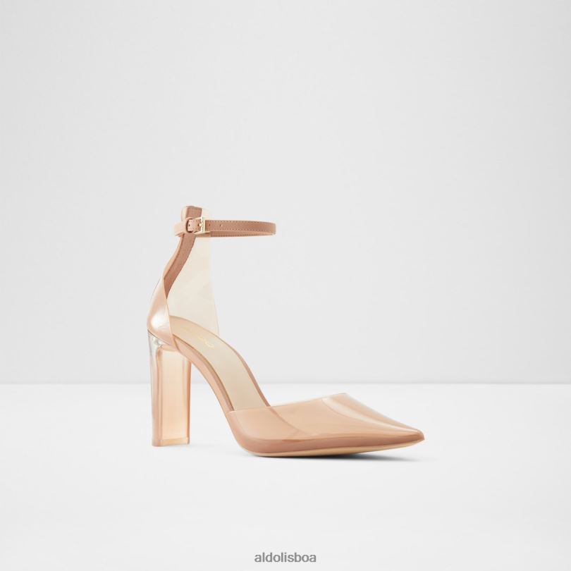 sapato de salto alto com tiras deedee moda óssea Portugal coleções 8LH6R3441