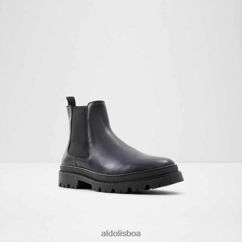 fashion alencia couro preto liso Portugal homens 8LH6R1774