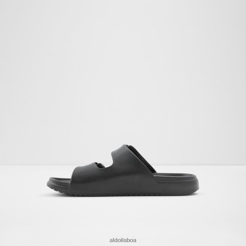 sandália slide hideo preta fashion Portugal homens 8LH6R4634