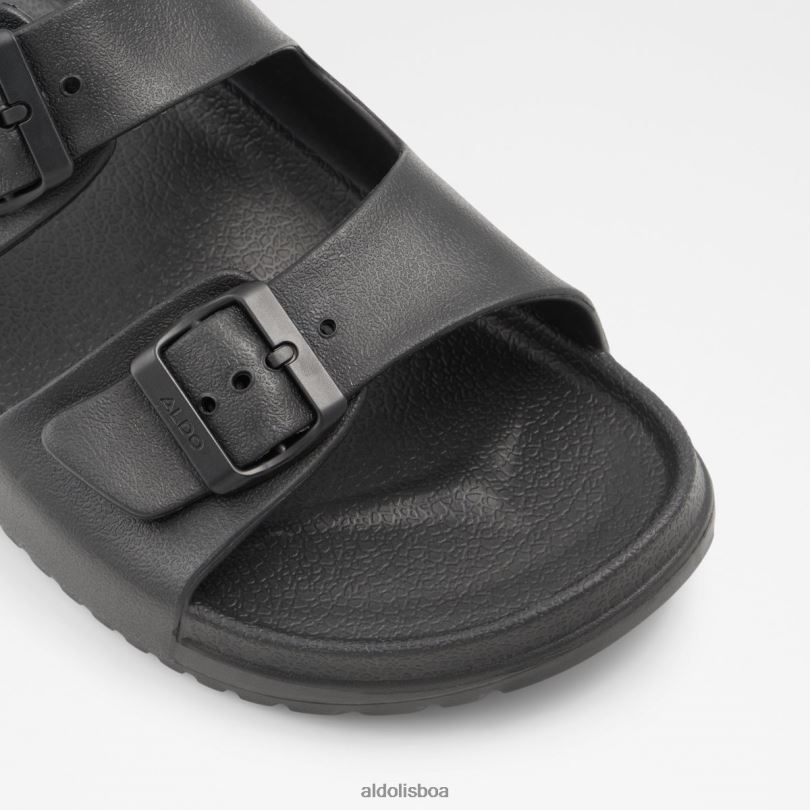 sandália slide hideo preta fashion Portugal homens 8LH6R4634