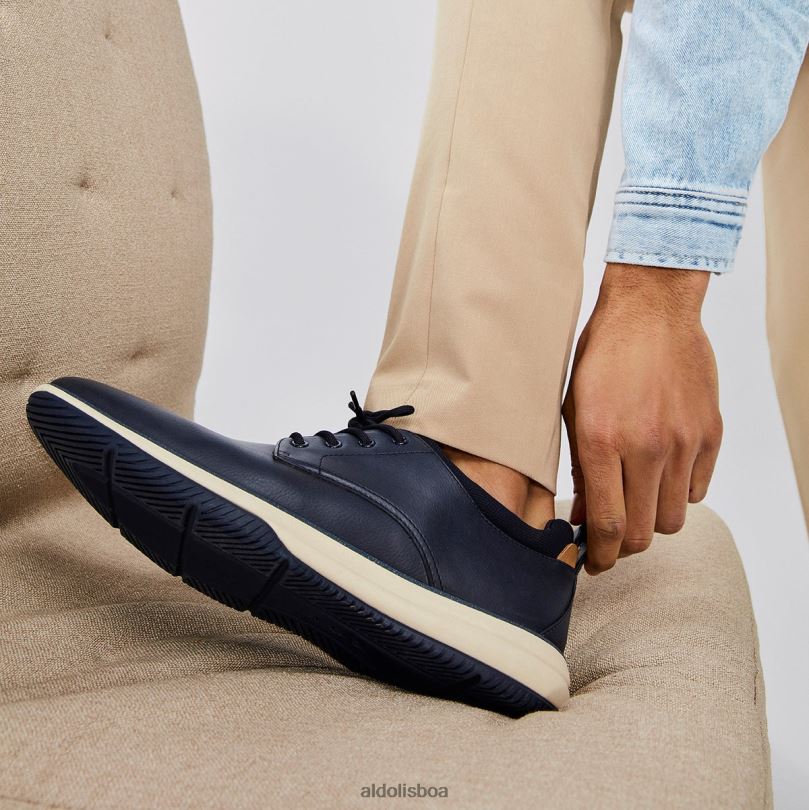 sapato fashion bergen marinho com cadarço Portugal mulheres 8LH6R9061