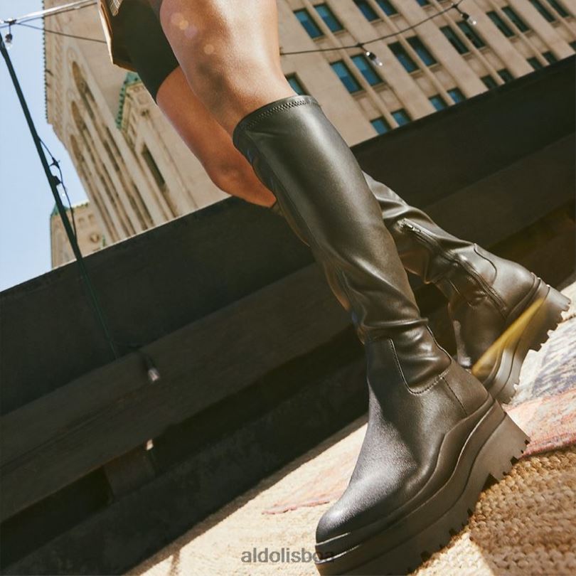 curso de moda em stretch sintético preto Portugal mulheres 8LH6R230