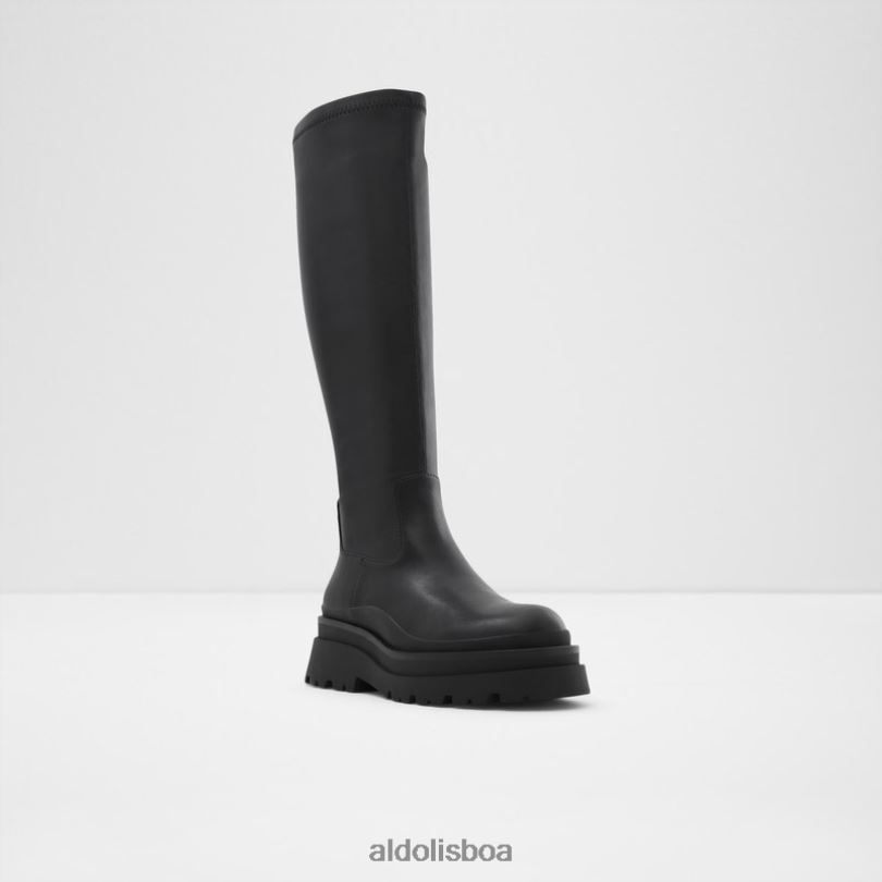 curso de moda em stretch sintético preto Portugal mulheres 8LH6R230