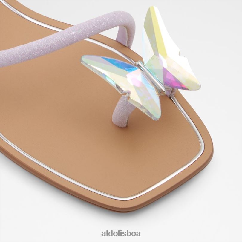 moda de glitter sintético roxo claro garberia Portugal mulheres 8LH6R635